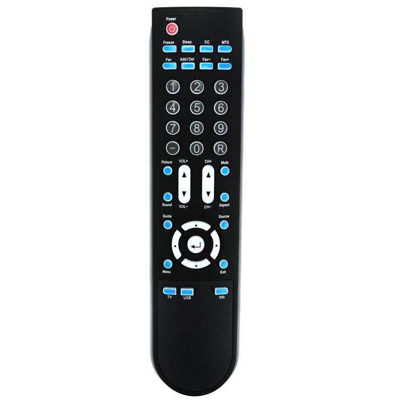 AULCMEET Replace Remote Control Compatible with Sceptre TV KR002B002 X505BV-FHD X460BV-FHD X460 X425BV-FHD X425 X409BV-FHD X402BV-FHD X405BV-FHD3 X405BV-FHD X408BV-FHD X420BV-FHD - Image 1